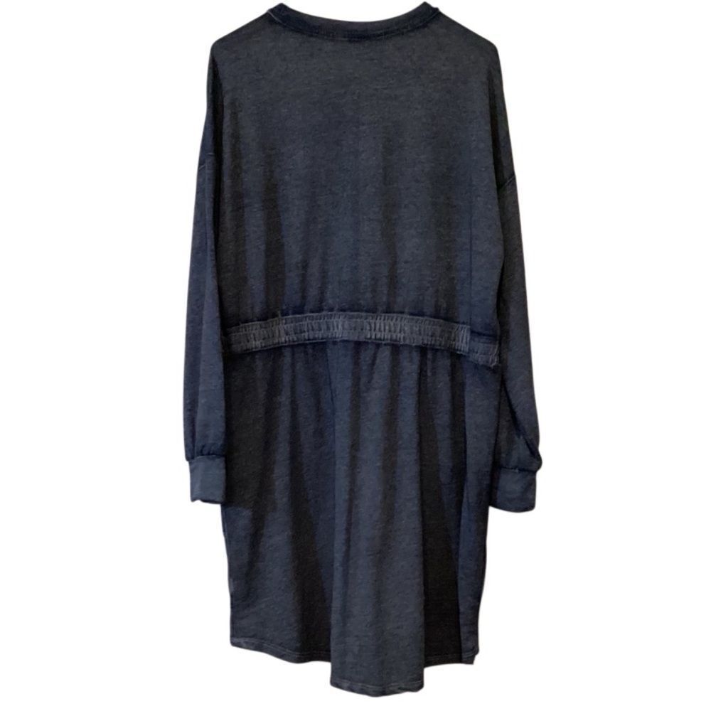 NWT Time and tru indigo blue sweatshirt dress elastic waist XXL - Picture 3 of 8